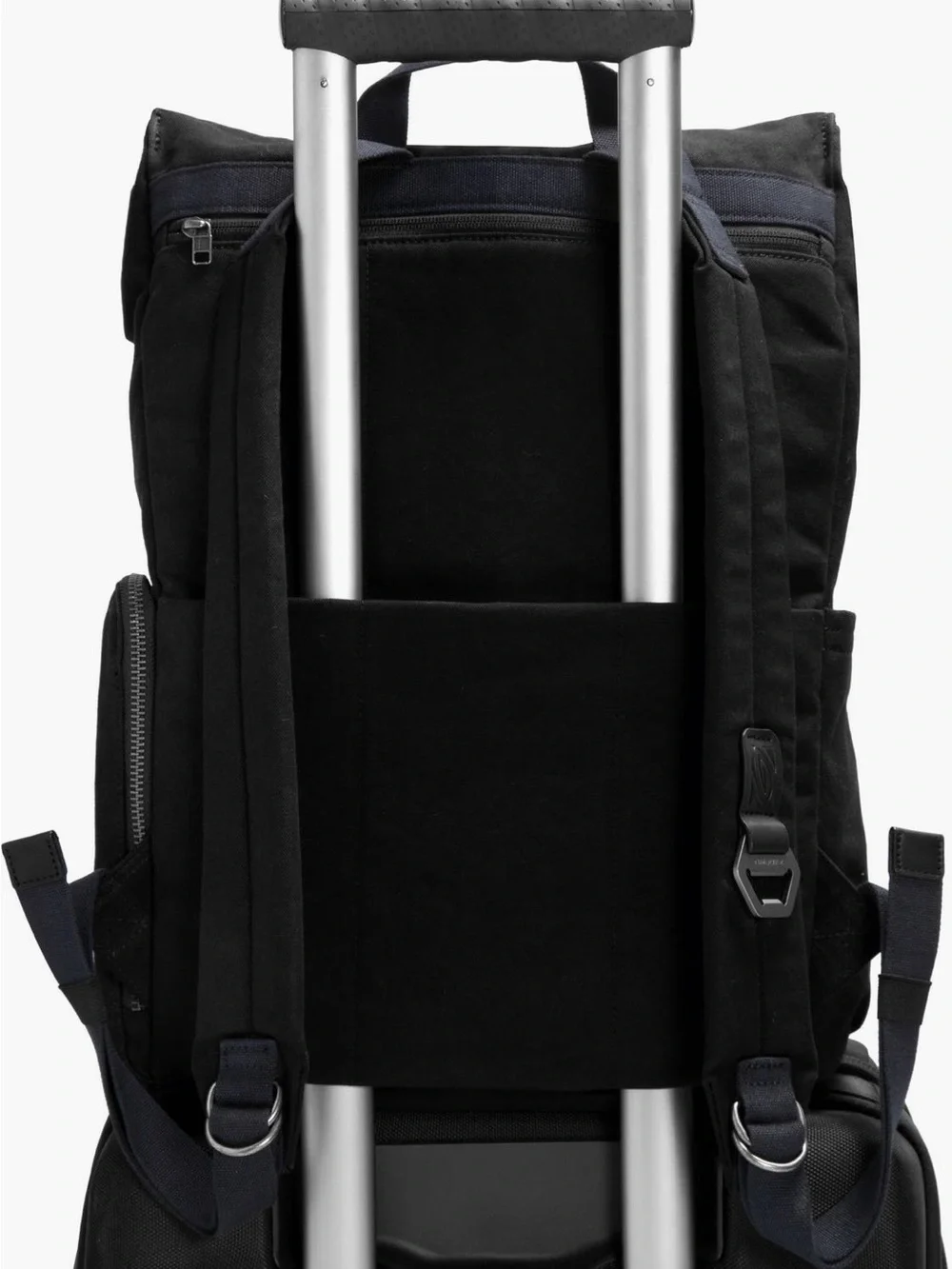 Timbuk2 Foundry Pack is a black canvas backpack